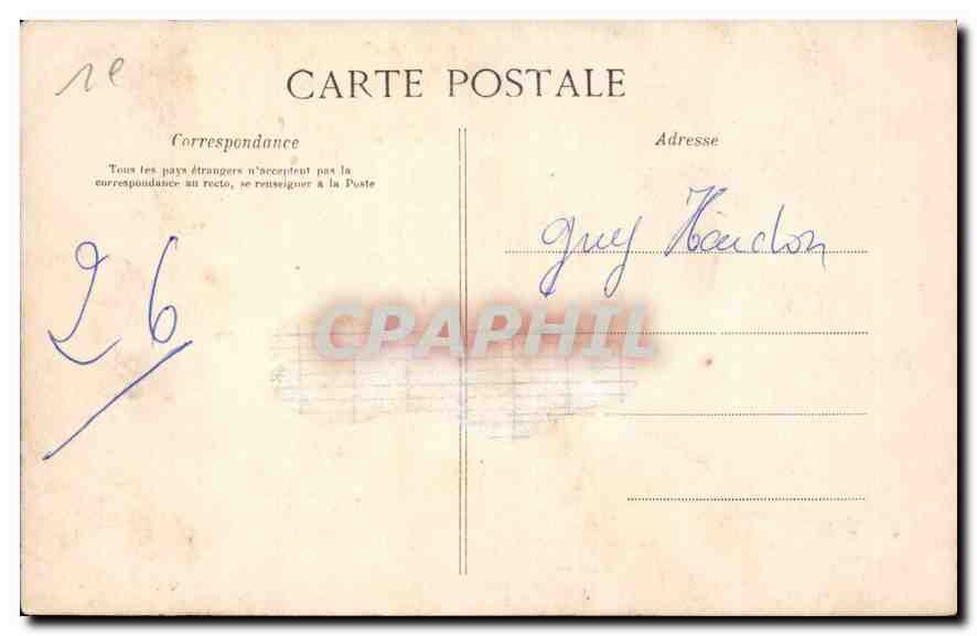 CPA Cheminee renaissance de la Secretainerie Pezou Loir et Cher  — Rückseite