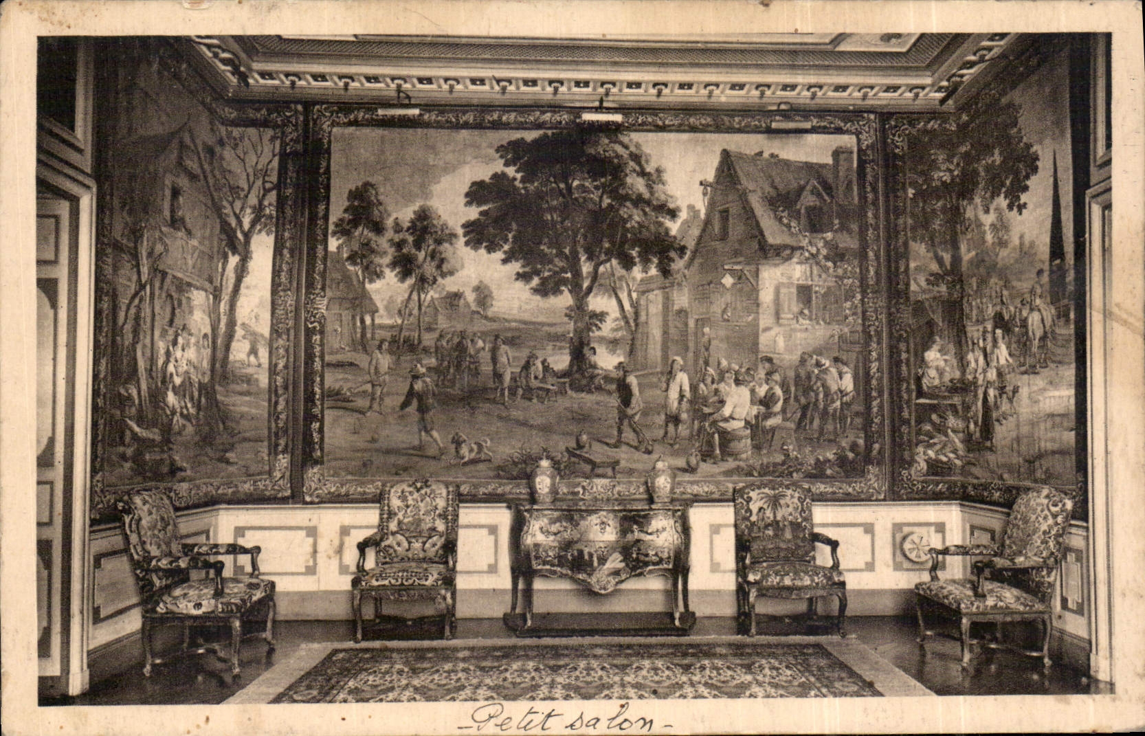 CPA Cheverny Loir et Cher Petit Salon 