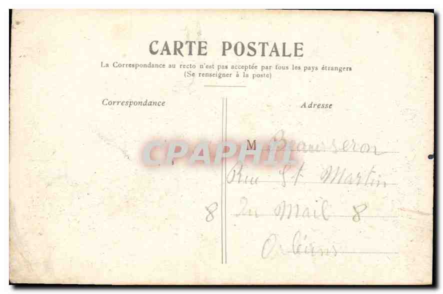 CPA Paris l'Arc de Triomphe des Tuileries  — Rückseite