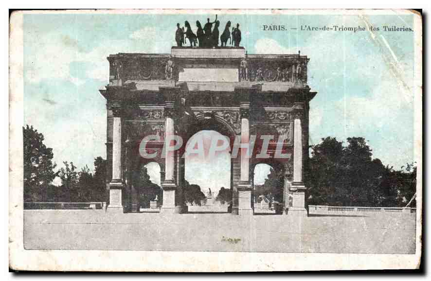 CPA Paris l'Arc de Triomphe des Tuileries 