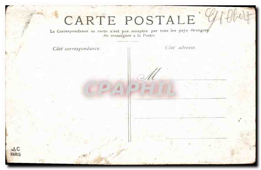 CPA Paris l'Arc de Triomphe des Tuileries  — Rückseite