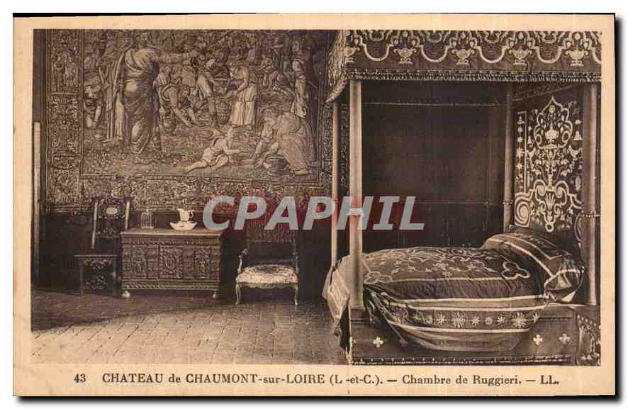 CPA Chateau de Chaumont sur Loire L et C Chambre de Ruggieri 