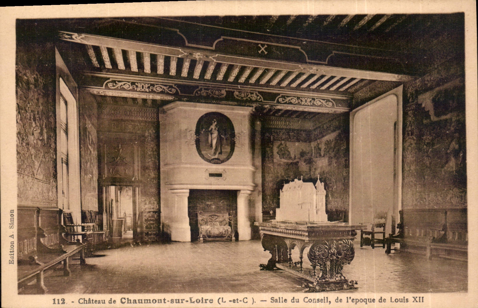 CPA Chateau de Chaumont sur Loire L et C Salle du Conseil de l'epoque de Louis XII 