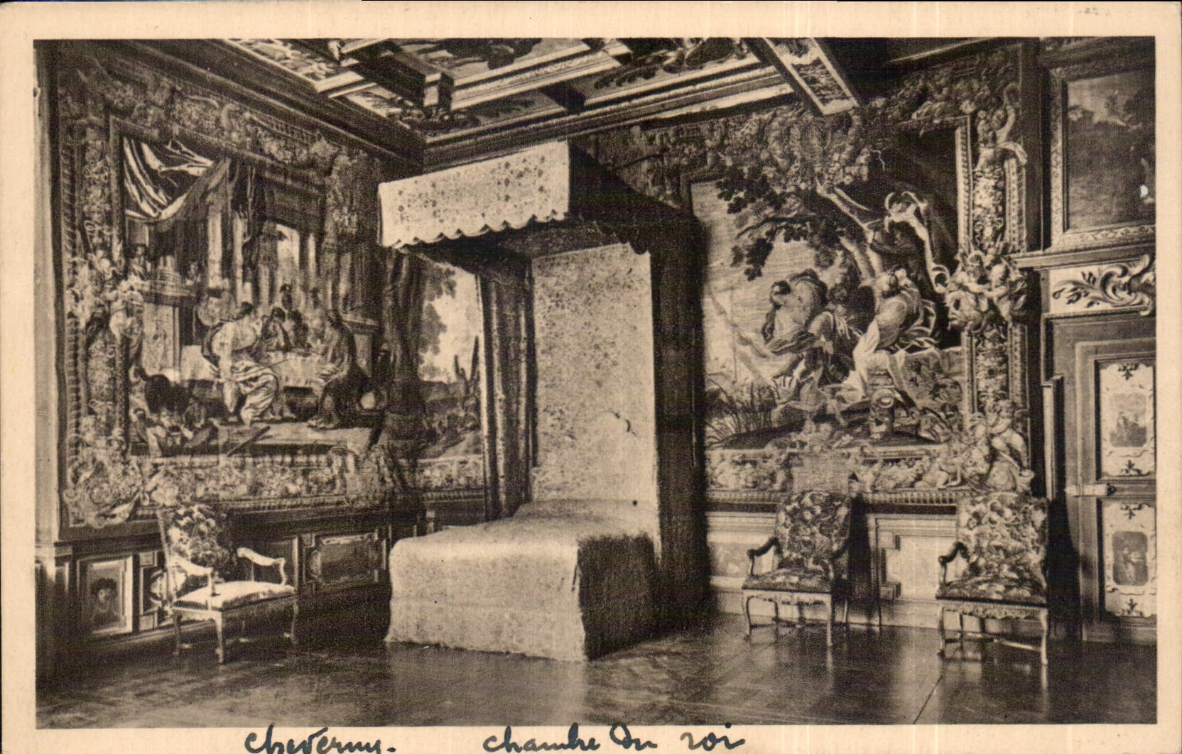 CPA Cheverny Loir et Cher Chambre du Roi 