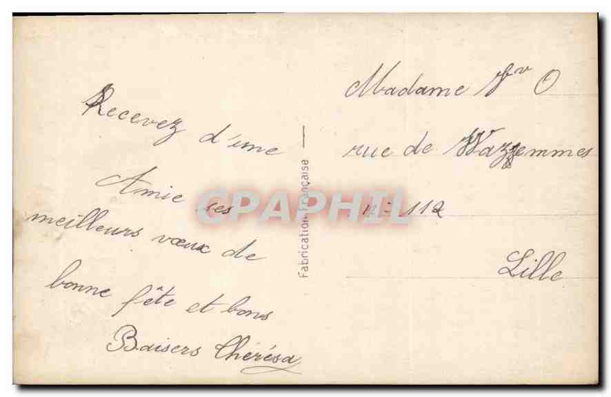 CPA Ste Anne Femme — Verso