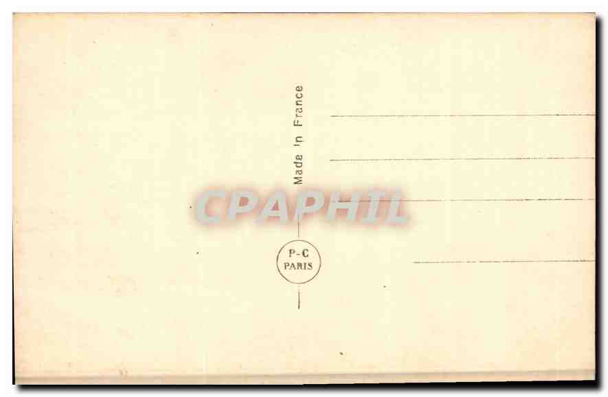 CPA Femme — Rückseite