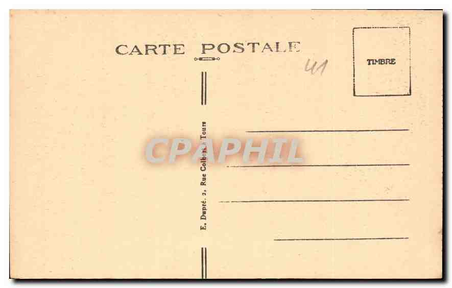 CPA Blois L et Ch le Chateau Aile Louis XII le Porc Epic de l'Entree  — Verso