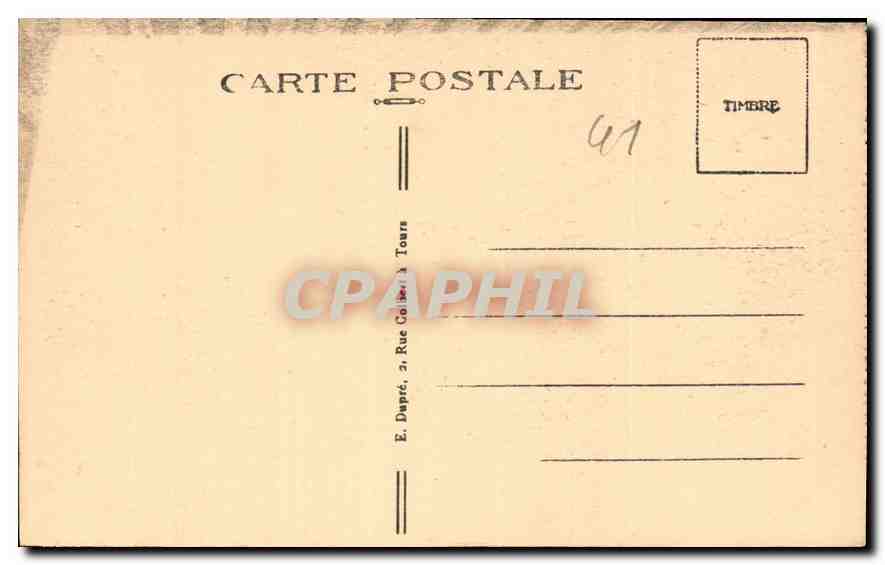 Blois (Loir-et-Cher) — Le Château — Chambre de Catherine de Médicis — A.P. — Verso