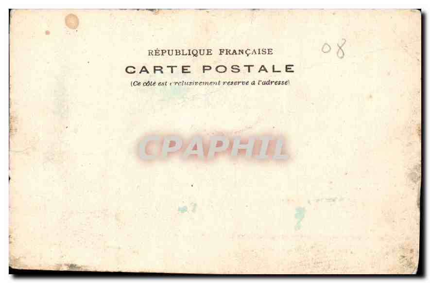 CPA Bazeilles Chateau de Montvillers ambulance de 1870 — Rückseite