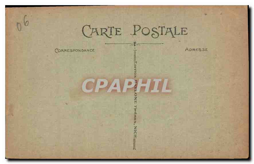 CPA Nice Statue de la Poesie et Casino Municipal  — Rückseite