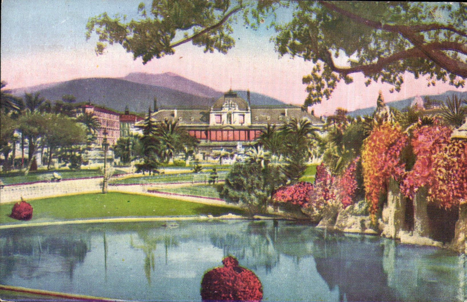 CPA Nice La Grotte du Jardin public et le Casino 