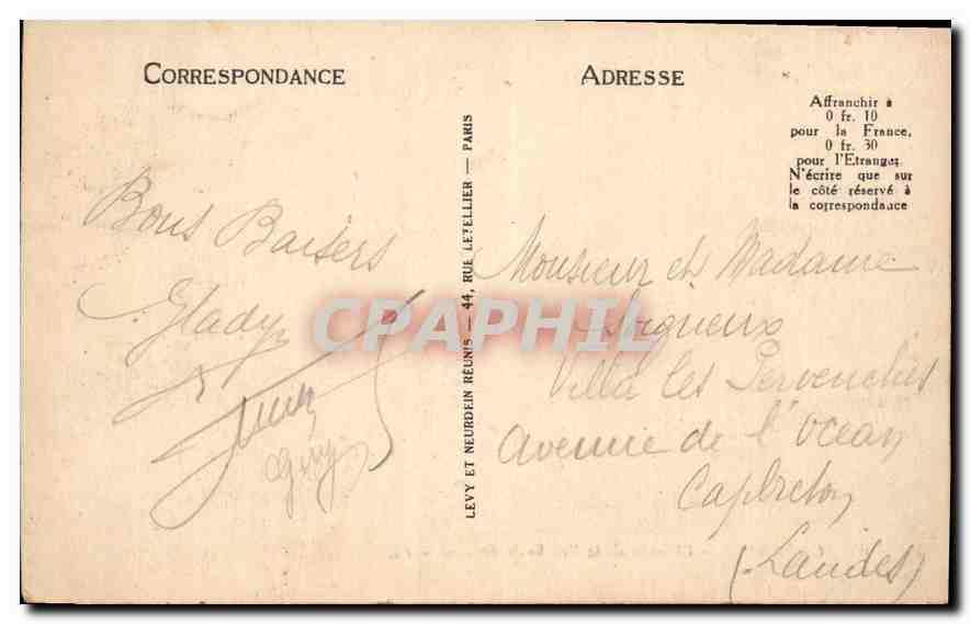 CPA Gavarnie Chemin de la Breche de Roland  — Rückseite