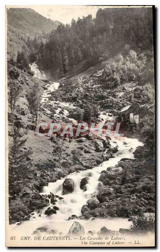 CPA Env de Cauterets Les Cascades le Lutour 