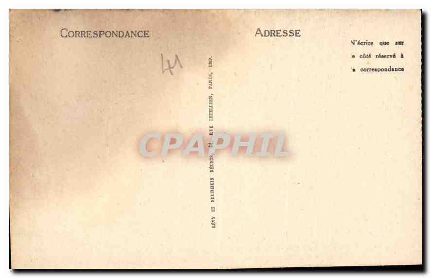 CPA Blois Le Chateau la Facade Francois 1er  — Verso