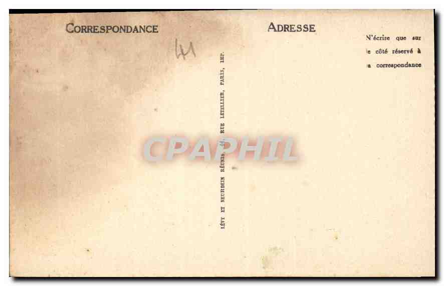 CPA Blois Le Chateau l'Assassiant du Duc de Guise  — Verso