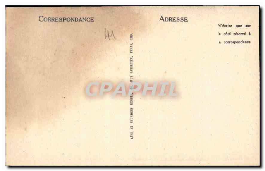 CPA Blois Les Fosses du Chateau  — Verso