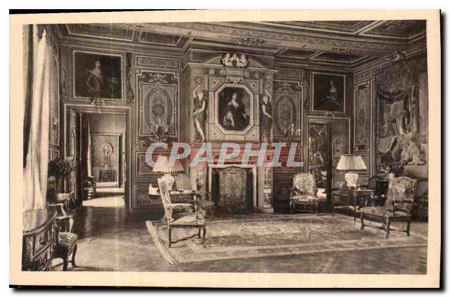 CPA Cheverny Loir et Cher Grand Salon 