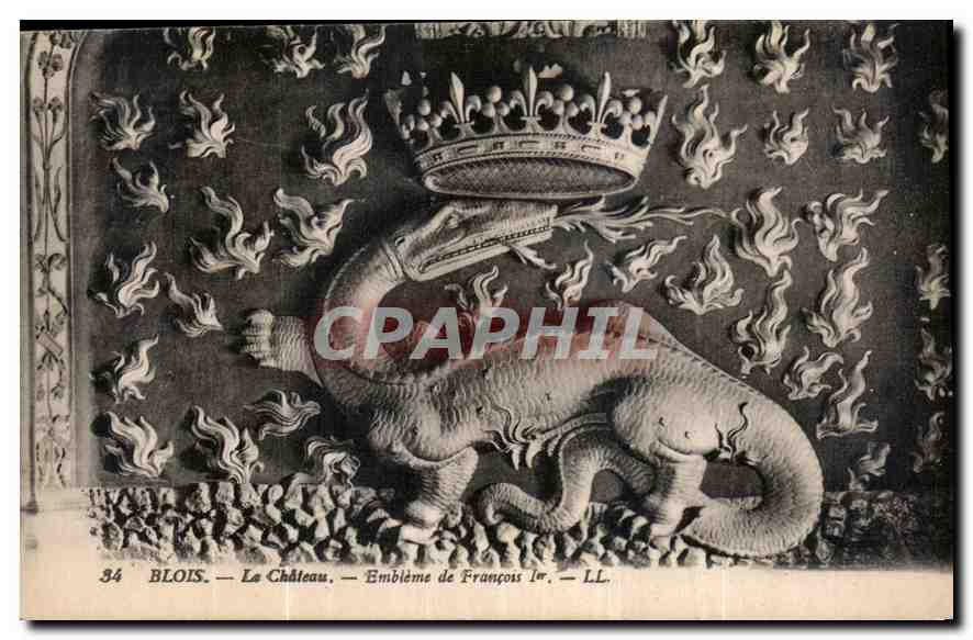 Blois — The Castle — Emblem of Francis I — LL.