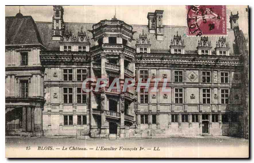 CPA Blois Le Chateau L'Escalier Francois I 