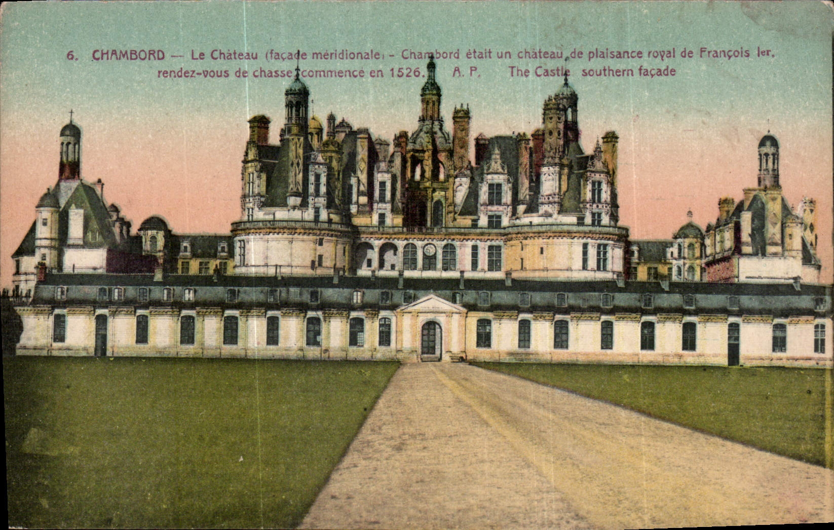 Chambord — Das Schloss (Südseite) — A.P.