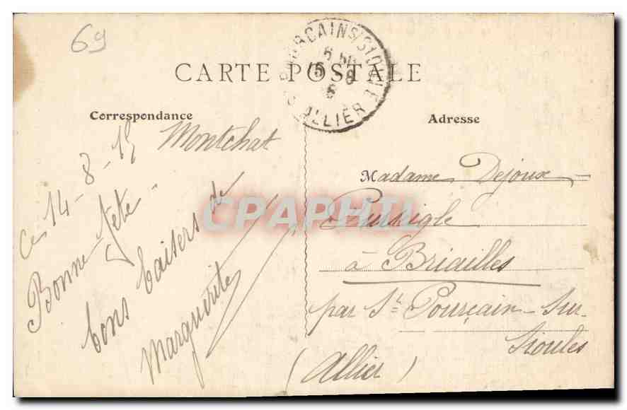 CPA Lyon Abside de Notre Dame de Fourviere  — Rückseite