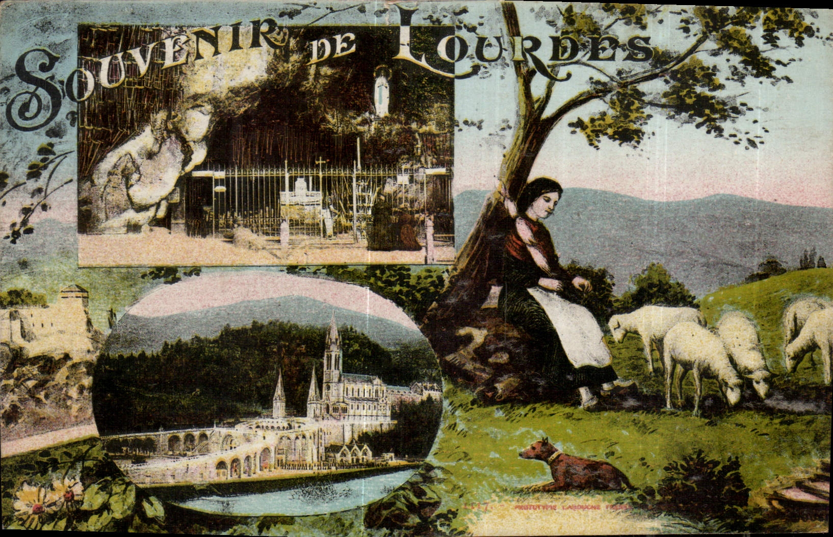 CPA Souvenir de Lourdes 