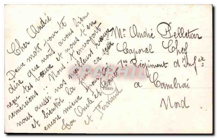 CPA Bonne annee Femme — Verso