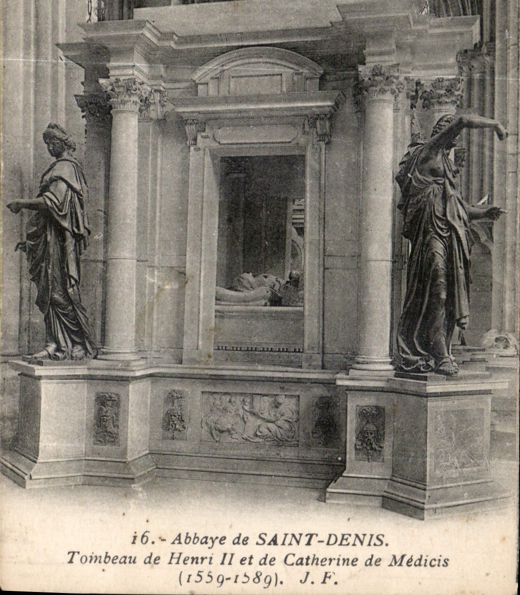 Tombeau de Henri II et de Catherine de Médicis — Abbaye de SAINT-DENIS — J.F. n° i6