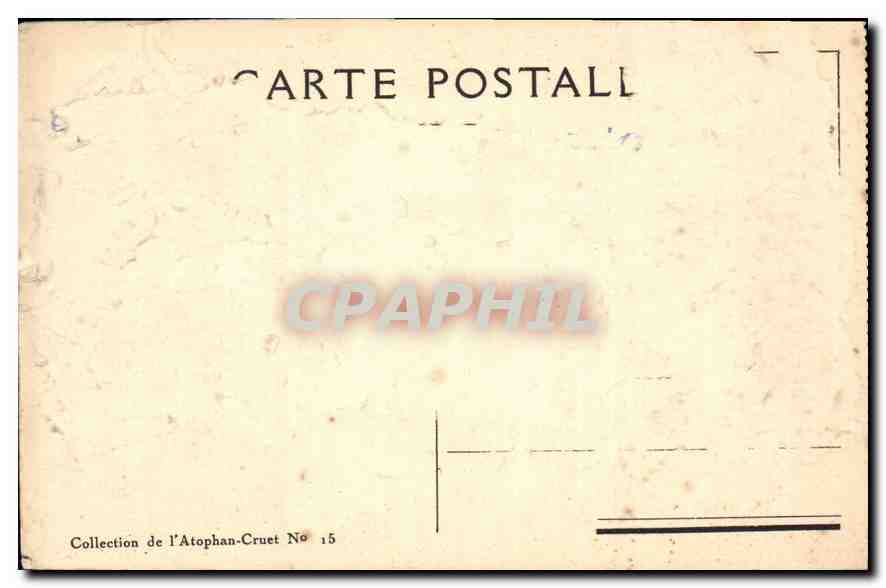 CPA Bibliotheque nationale le Matin Deveria — Rückseite