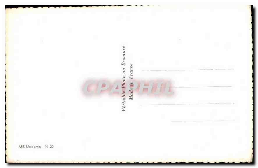 CPA Femme — Verso