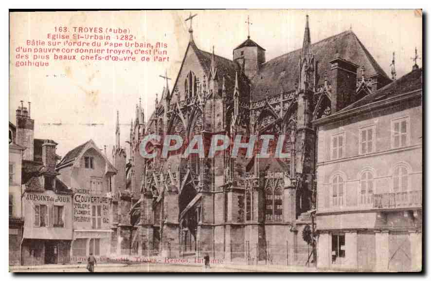 Église Saint-Urbain — Troyes (Aube) — Éditeur : Beauchêne, n° 163