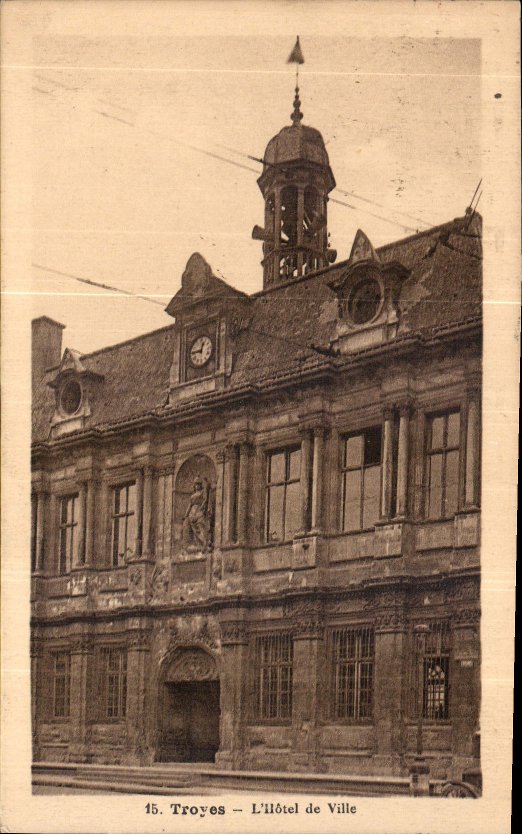 CPA Troyes l'Hotel de Ville 