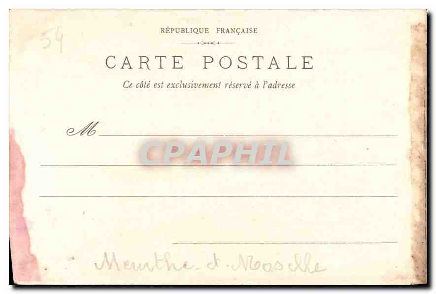 CPA Nancy Porte de la Citadelle  — Verso