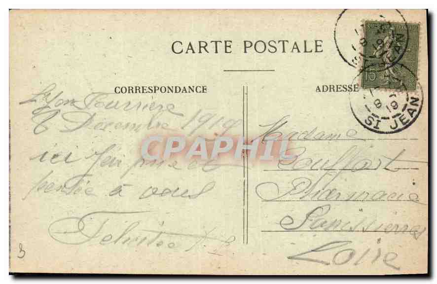 CPA Lyon vue generale  — Verso