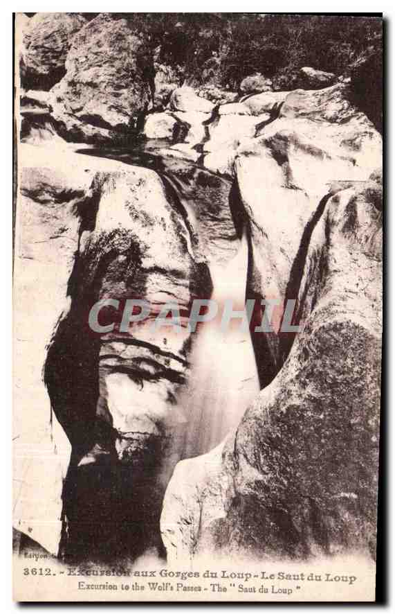 CPA Excursion aux Gorges du Loup Le Saut du Loup 