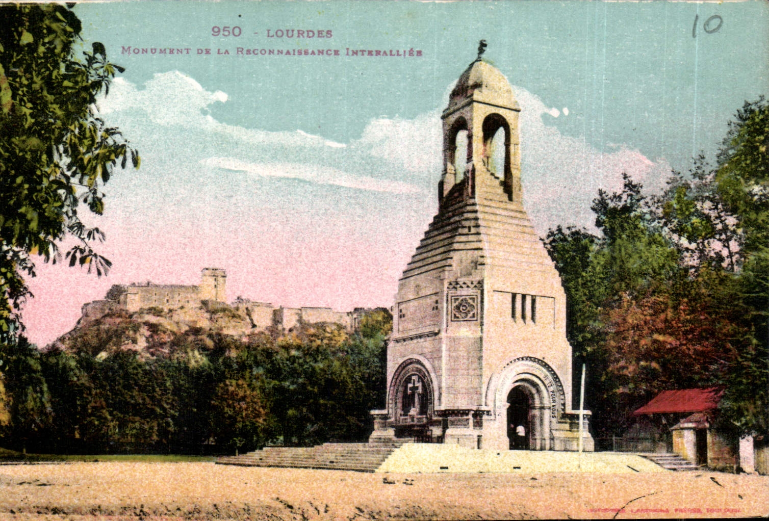 CPA Lourdes Monument de la Reconnaissance Interallies 