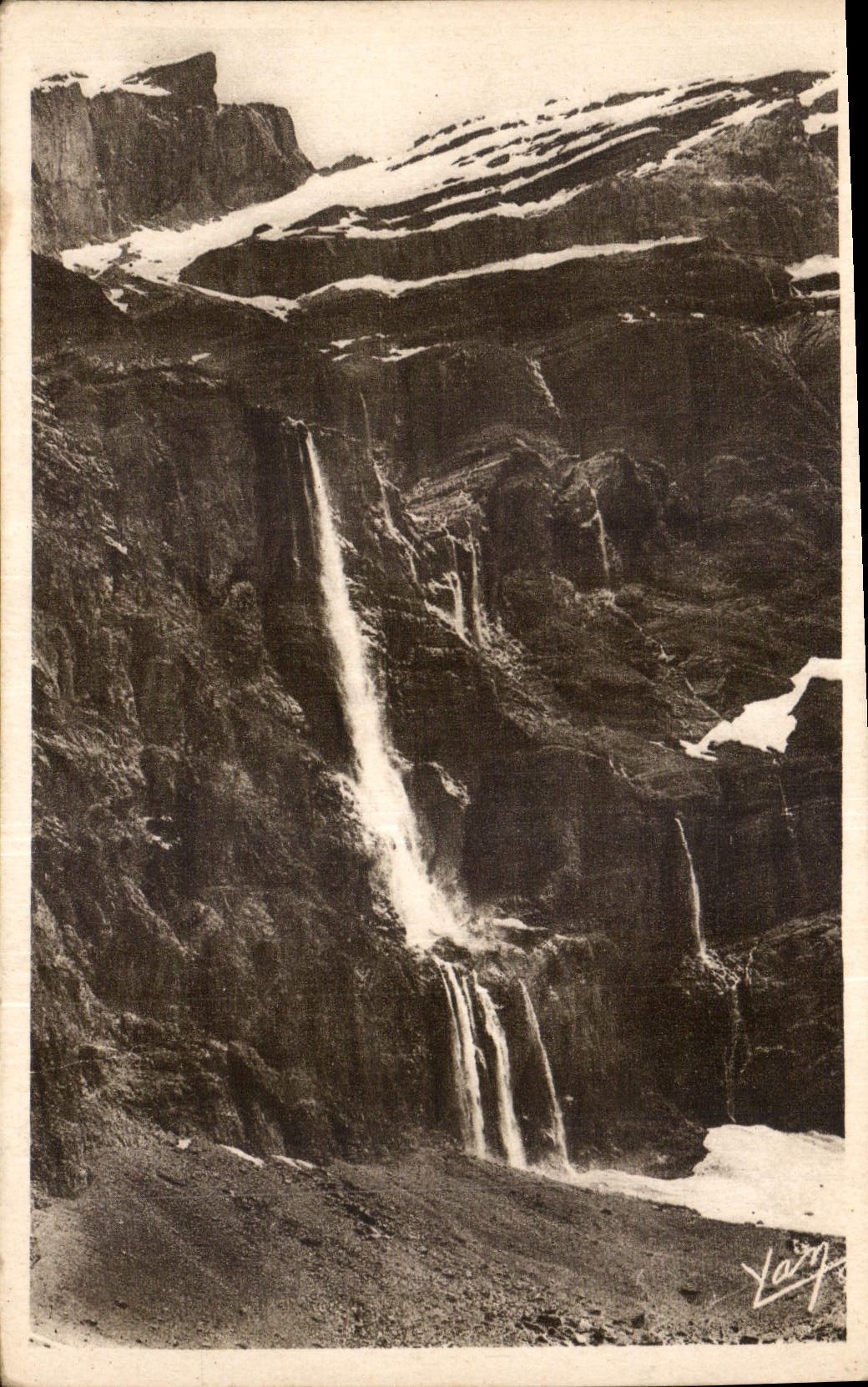 CPA Gavarnie La Grande Cascade 