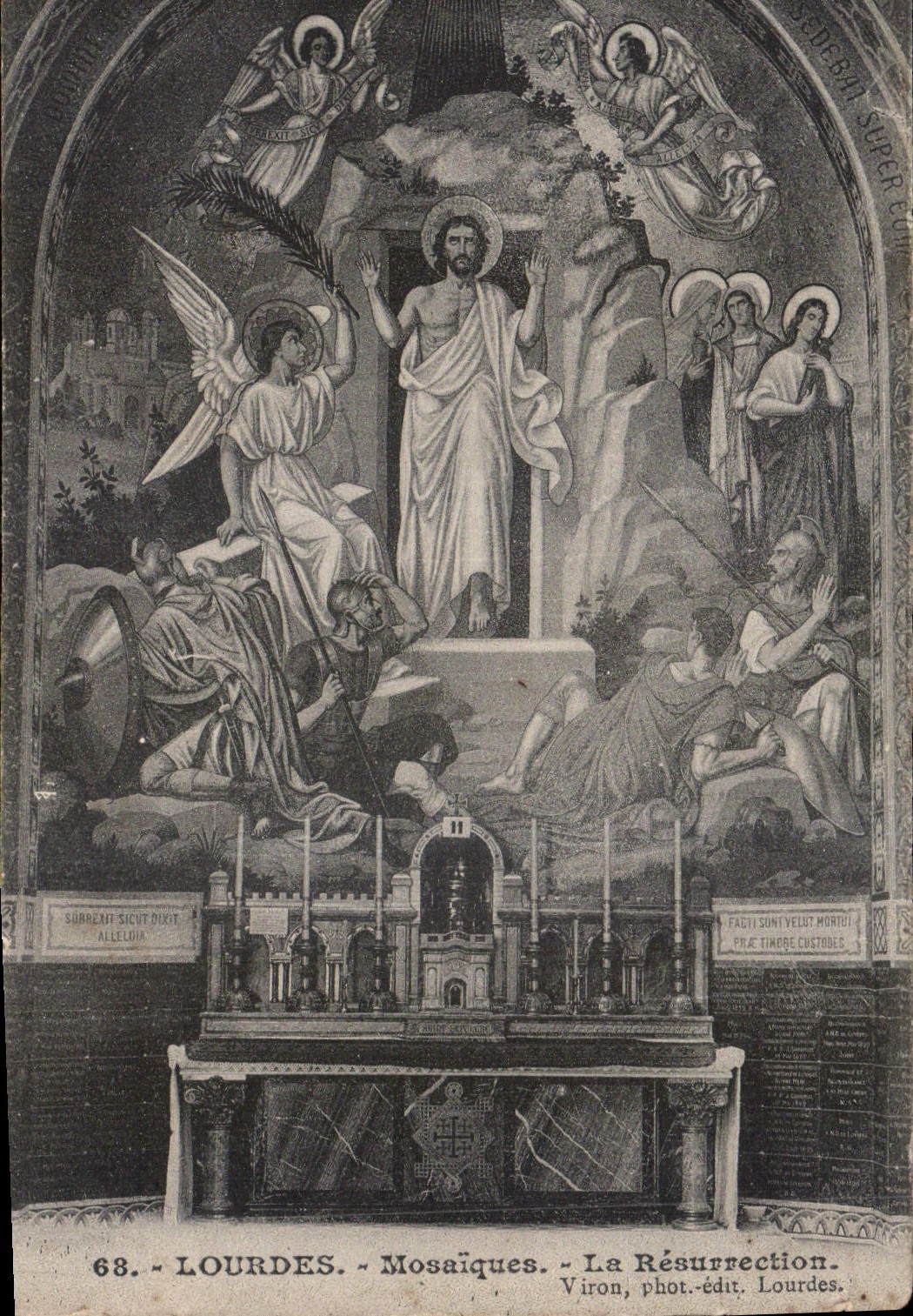 CPA Lourdes Mosaiques Le Resurrection 