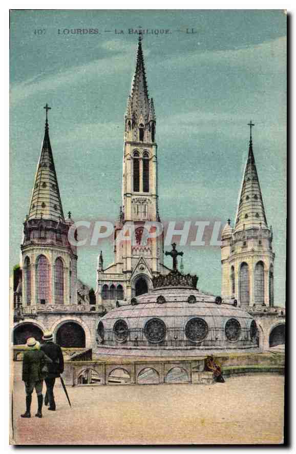 CPA Lourdes La Basilique 
