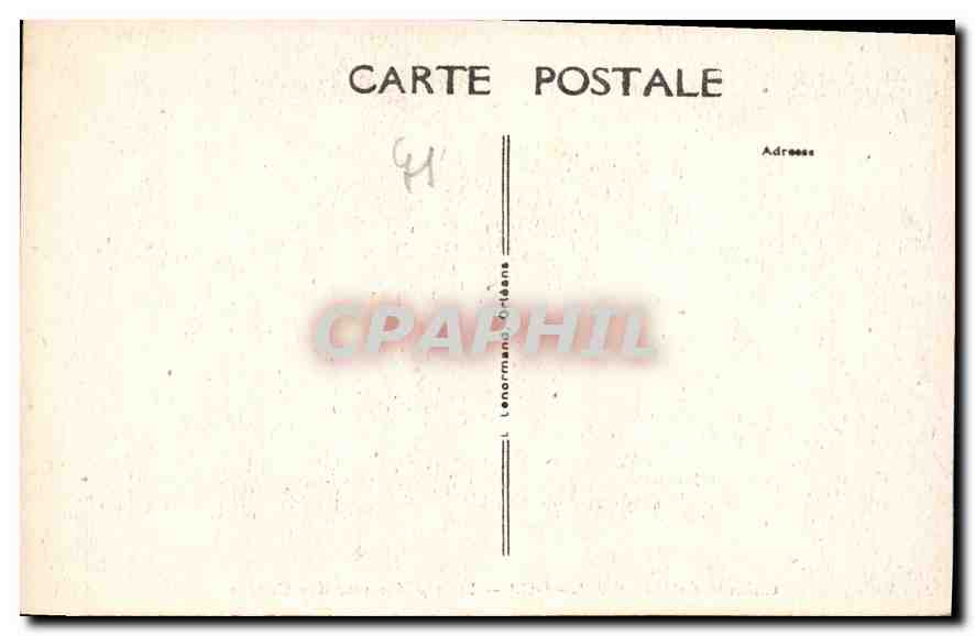 CPA Chateau de Cheverny L et C Salle d'Honneur des Cardes  — Rückseite