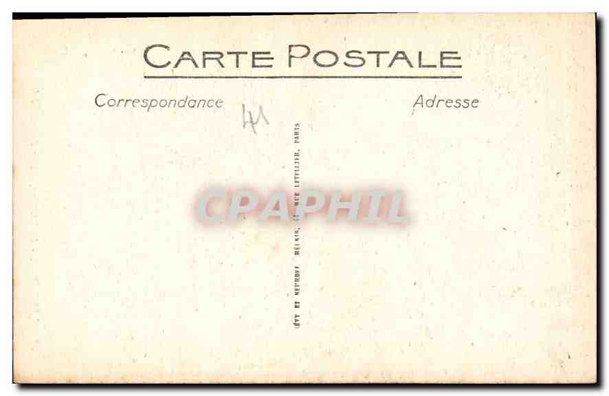 CPA Langeais le Chateau une porte  — Verso
