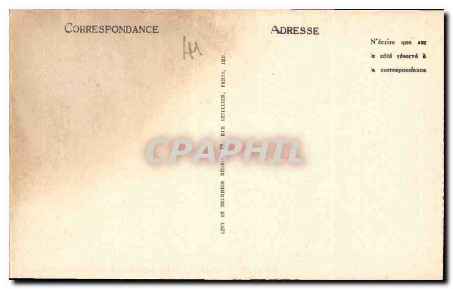 CPA Blois le Chateau la facade Francois 1er  — Verso