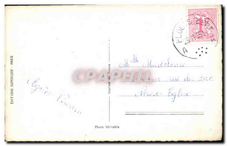 CPA Femme — Rückseite