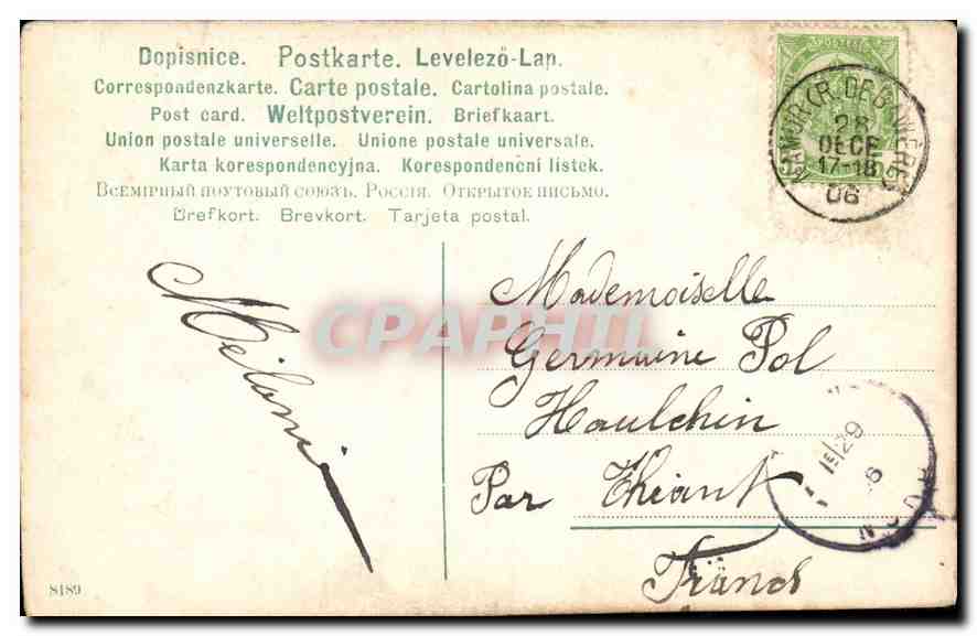CPA Enfant — Verso