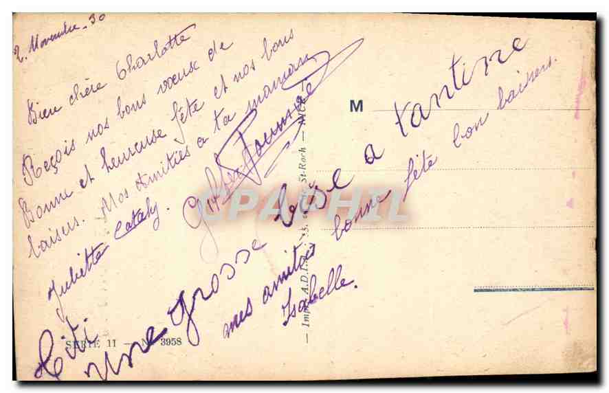 CPA Bonne fete Femme — Rückseite