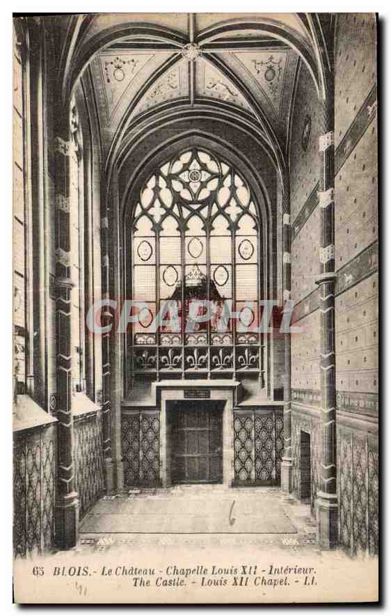 CPA Blois le Chateau Chapelle Louis XII interieur 
