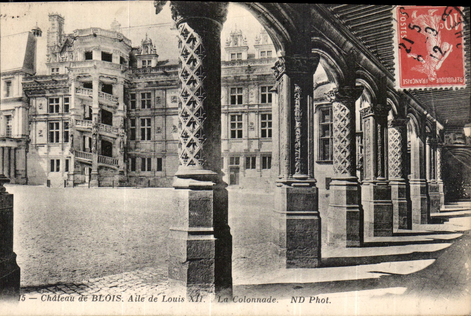 CPA Chateau de Blois Aile de Louis XII la Colonnade 
