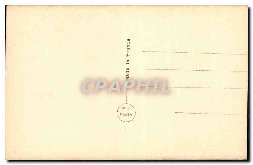CPA Femme — Verso