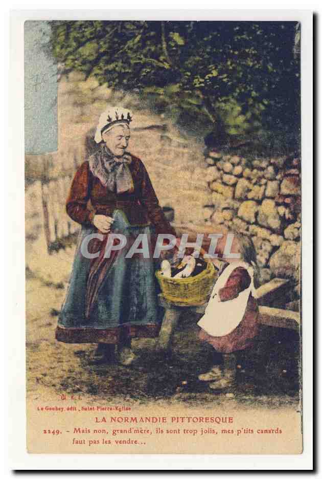 la normandie pittoresque petits canards costume folklore TOP CPA