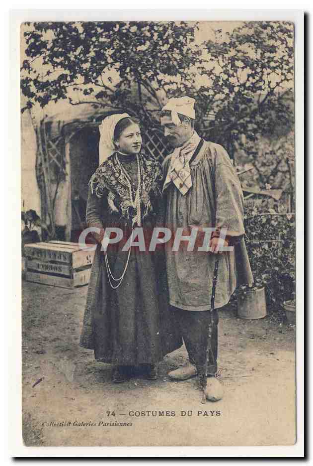 costumes du pays collection galeries parisiennes folklore TOP CPA